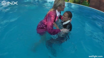 Blonde Fights Her Maid In The Pool Screencap 44 on sinx.preview.netperv.com