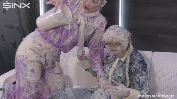 Feisty Blondes' Messy Milkshake Rumble Screencap 86 on sinx.preview.netperv.com