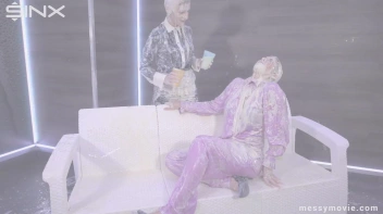 Feisty Blondes' Messy Milkshake Rumble Screencap 98 on sinx.preview.netperv.com