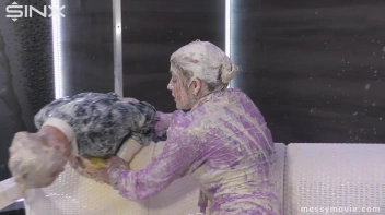 Feisty Blondes' Messy Milkshake Rumble Screencap 100 on sinx.preview.netperv.com