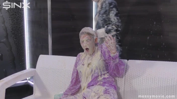 Feisty Blondes' Messy Milkshake Rumble Screencap 69 on sinx.preview.netperv.com