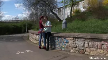 Incredible Chelsey seduces a stranger in a park Screencap 5 on sinx.preview.netperv.com