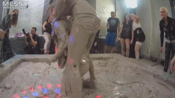 Messy Wrestling: Fully Clothed Fueds In The Mud! 4 No Mercy Catfighters Get Their Slop On! Screencap 84 on sinx.preview.netperv.com