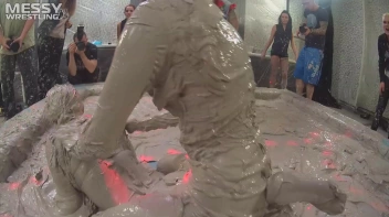 Messy Wrestling: Fully Clothed Fueds In The Mud! 4 No Mercy Catfighters Get Their Slop On! Screencap 96 on sinx.preview.netperv.com