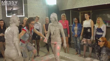 Messy Wrestling: Fully Clothed Fueds In The Mud! 4 No Mercy Catfighters Get Their Slop On! Screencap 105 on sinx.preview.netperv.com