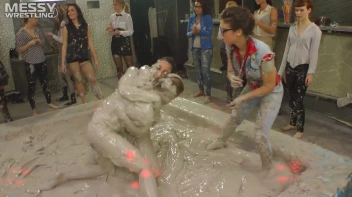 Messy Wrestling: Fully Clothed Fueds In The Mud! 4 No Mercy Catfighters Get Their Slop On! Screencap 11 on sinx.preview.netperv.com