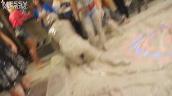 Messy Wrestling: Fully Clothed Fueds In The Mud! 4 No Mercy Catfighters Get Their Slop On! Screencap 22 on sinx.preview.netperv.com