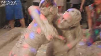Messy Wrestling: Fully Clothed Fueds In The Mud! 4 No Mercy Catfighters Get Their Slop On! Screencap 30 on sinx.preview.netperv.com
