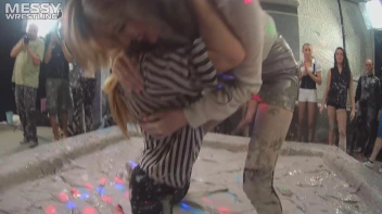 Messy Wrestling: Fully Clothed Fueds In The Mud! 4 No Mercy Catfighters Get Their Slop On! Screencap 58 on sinx.preview.netperv.com