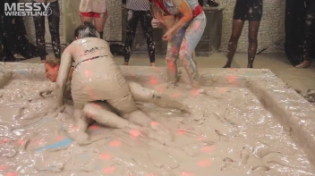 Messy Wrestling: Fully Clothed Fueds In The Mud! 4 No Mercy Catfighters Get Their Slop On! Screencap 6 on sinx.preview.netperv.com