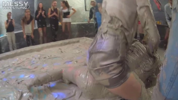 Messy Wrestling: Fully Clothed Fueds In The Mud! 4 No Mercy Catfighters Get Their Slop On! Screencap 63 on sinx.preview.netperv.com