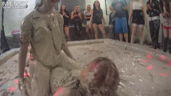Messy Wrestling: Fully Clothed Fueds In The Mud! 4 No Mercy Catfighters Get Their Slop On! Screencap 70 on sinx.preview.netperv.com