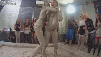 Messy Wrestling: Fully Clothed Fueds In The Mud! 4 No Mercy Catfighters Get Their Slop On! Screencap 71 on sinx.preview.netperv.com
