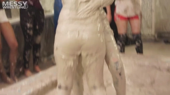 Messy Wrestling: Fully Clothed Fueds In The Mud! 4 No Mercy Catfighters Get Their Slop On! Screencap 82 on sinx.preview.netperv.com