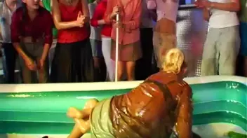 Mega Oil Fight Covers Chicks Head To Toe Screencap 5 on sinx.preview.netperv.com