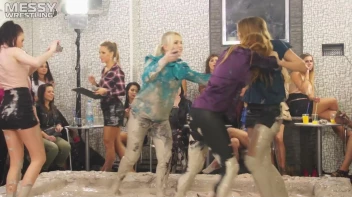 Messy Wrestling: Scary In Satin! Business Babes Rip Each Other Up In The Mud! Screencap 11 on sinx.preview.netperv.com