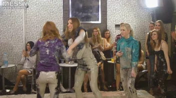 Messy Wrestling: Scary In Satin! Business Babes Rip Each Other Up In The Mud! Screencap 21 on sinx.preview.netperv.com