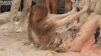 Messy Wrestling: Scary In Satin! Business Babes Rip Each Other Up In The Mud! Screencap 27 on sinx.preview.netperv.com