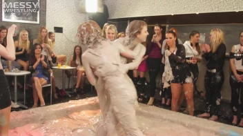 Messy Wrestling: Scary In Satin! Business Babes Rip Each Other Up In The Mud! Screencap 51 on sinx.preview.netperv.com