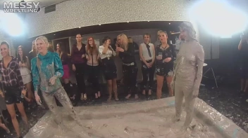 Messy Wrestling: Scary In Satin! Business Babes Rip Each Other Up In The Mud! Screencap 66 on sinx.preview.netperv.com