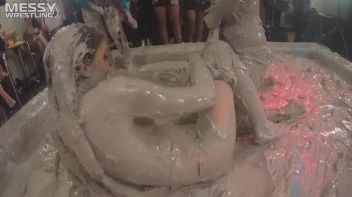 Messy Wrestling: Scary In Satin! Business Babes Rip Each Other Up In The Mud! Screencap 70 on sinx.preview.netperv.com