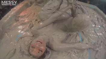 Messy Wrestling: Scary In Satin! Business Babes Rip Each Other Up In The Mud! Screencap 72 on sinx.preview.netperv.com