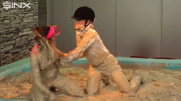 Bitchy Rider Gets Covered In Mud During Wrestling Screencap 52 on sinx.preview.netperv.com