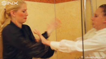 Wet And Messy Catfight Ends In Ripped Clothes Screencap 18 on sinx.preview.netperv.com