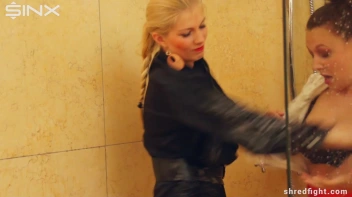 Wet And Messy Catfight Ends In Ripped Clothes Screencap 19 on sinx.preview.netperv.com