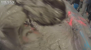 Messy Wrestling: Brunette VS. Black-Haired - Blouse Beauties Bust A Move In The Mud! Topless Toppies ... Screencap 43 on sinx.preview.netperv.com