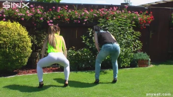 Cute Babes Get Soaked During Exercise - Cam 1 Screencap 12 on sinx.preview.netperv.com