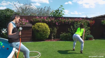 Cute Babes Get Soaked During Exercise - Cam 1 Screencap 18 on sinx.preview.netperv.com