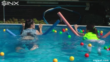 Cute Babes Get Soaked During Exercise - Cam 1 Screencap 32 on sinx.preview.netperv.com