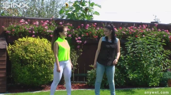 Cute Babes Get Soaked During Exercise - Cam 1 Screencap 7 on sinx.preview.netperv.com