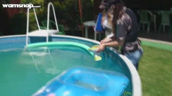 Pool Duties Lead To Wet Beauties! Screencap 11 on sinx.preview.netperv.com