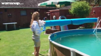 Pool Duties Lead To Wet Beauties! Screencap 41 on sinx.preview.netperv.com