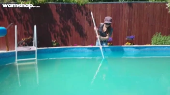 Pool Duties Lead To Wet Beauties! Screencap 1 on sinx.preview.netperv.com