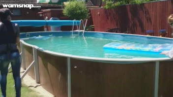 Pool Duties Lead To Wet Beauties! Screencap 16 on sinx.preview.netperv.com