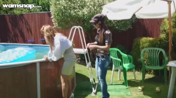 Pool Duties Lead To Wet Beauties! Screencap 22 on sinx.preview.netperv.com