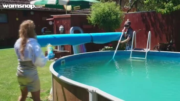 Pool Duties Lead To Wet Beauties! Screencap 39 on sinx.preview.netperv.com