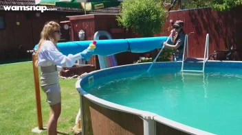 Pool Duties Lead To Wet Beauties! Screencap 40 on sinx.preview.netperv.com