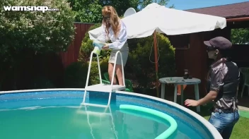 Pool Duties Lead To Wet Beauties! Screencap 55 on sinx.preview.netperv.com