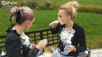 Wet And Messy Creamy Waffle Fun Screencap 49 on sinx.preview.netperv.com