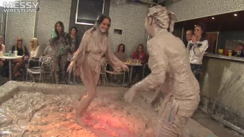 Muddy Wrestling: Busty Satin, Leather/Denim & Casual Slam - 3 Amateur Battles - Audience vs Audience Screencap 88 on sinx.preview.netperv.com