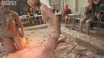 Muddy Wrestling: Busty Satin, Leather/Denim & Casual Slam - 3 Amateur Battles - Audience vs Audience Screencap 15 on sinx.preview.netperv.com