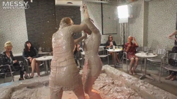 Muddy Wrestling: Busty Satin, Leather/Denim & Casual Slam - 3 Amateur Battles - Audience vs Audience Screencap 24 on sinx.preview.netperv.com