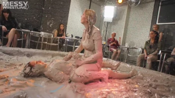 Muddy Wrestling: Busty Satin, Leather/Denim & Casual Slam - 3 Amateur Battles - Audience vs Audience Screencap 27 on sinx.preview.netperv.com