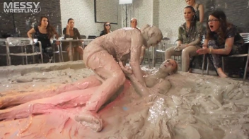 Muddy Wrestling: Busty Satin, Leather/Denim & Casual Slam - 3 Amateur Battles - Audience vs Audience Screencap 38 on sinx.preview.netperv.com