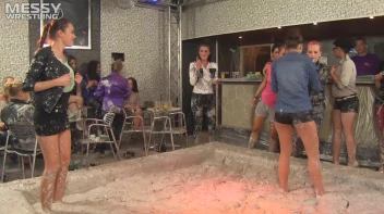 Muddy Wrestling: Busty Satin, Leather/Denim & Casual Slam - 3 Amateur Battles - Audience vs Audience Screencap 42 on sinx.preview.netperv.com