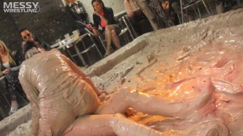 Muddy Wrestling: Busty Satin, Leather/Denim & Casual Slam - 3 Amateur Battles - Audience vs Audience Screencap 66 on sinx.preview.netperv.com